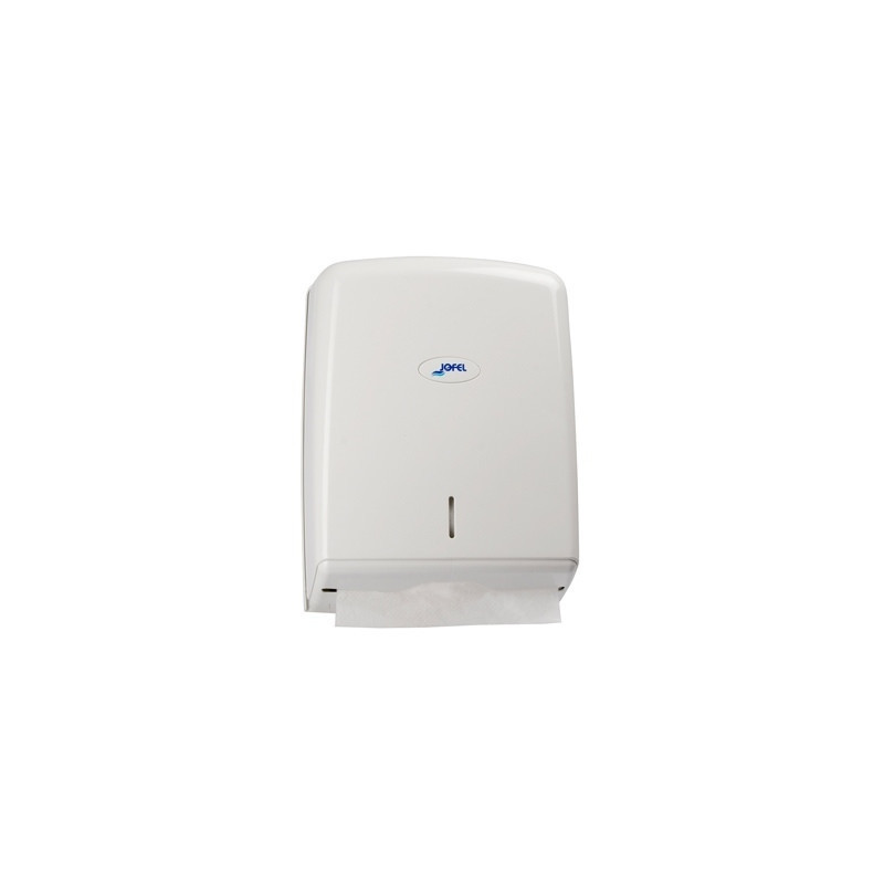 Distributeur essuie main en Z plastique blanc