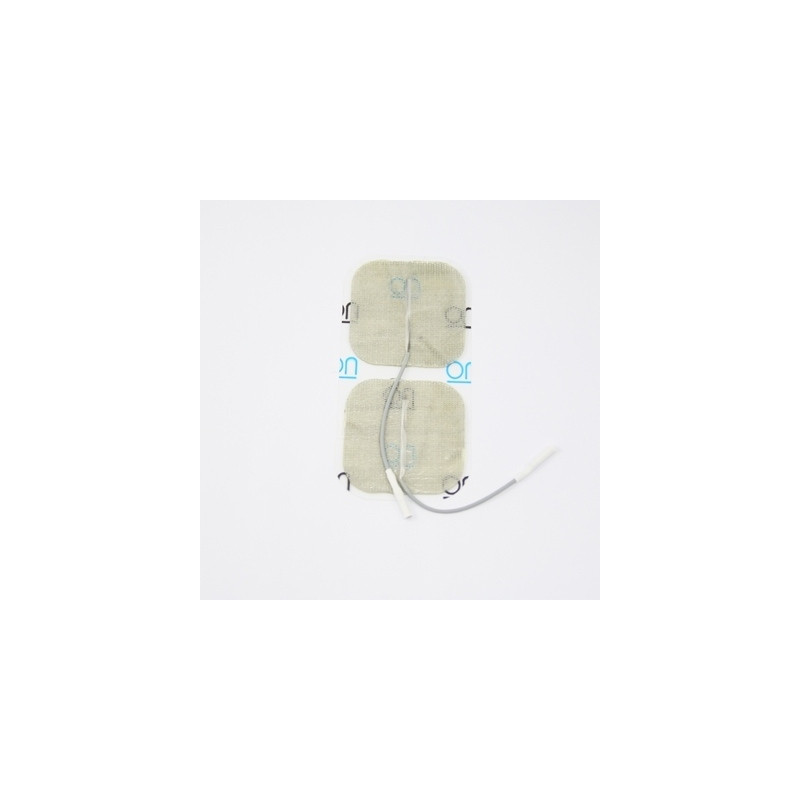 Électrodes carrées à fil Dura-Stick Premium Cefar Compex 50 x 50 mm