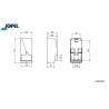 Distributeur savon inox brillant 0,85 litre Jofel