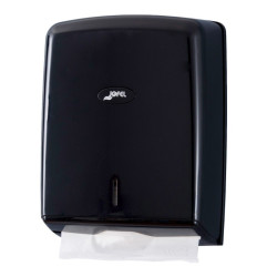 Distributeur essuie-mains en Z plastique noir