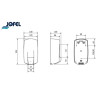 Distributeur savon plastique noir 0,90 L Jofel