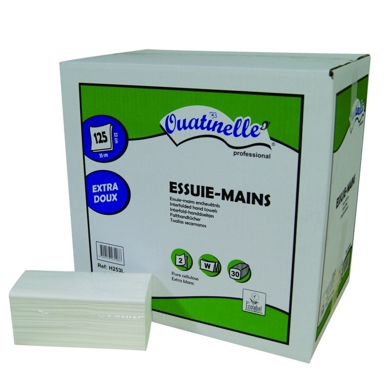 Essuie-mains enchevêtrés en W 2 plis Ouatinelle