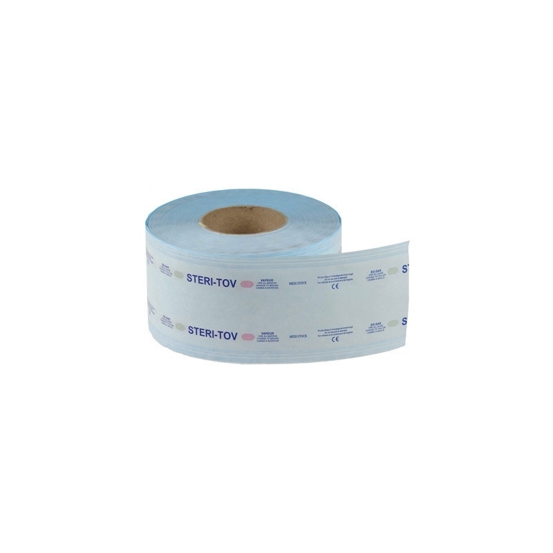 Gaine de stérilisation streri-tov autoclavable bleu - toutes tailles rouleau x 200 m
