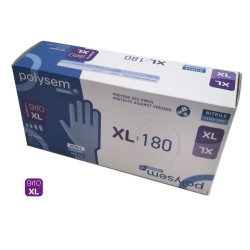 Gants nitrile sans poudre XL Polysem Médical x180