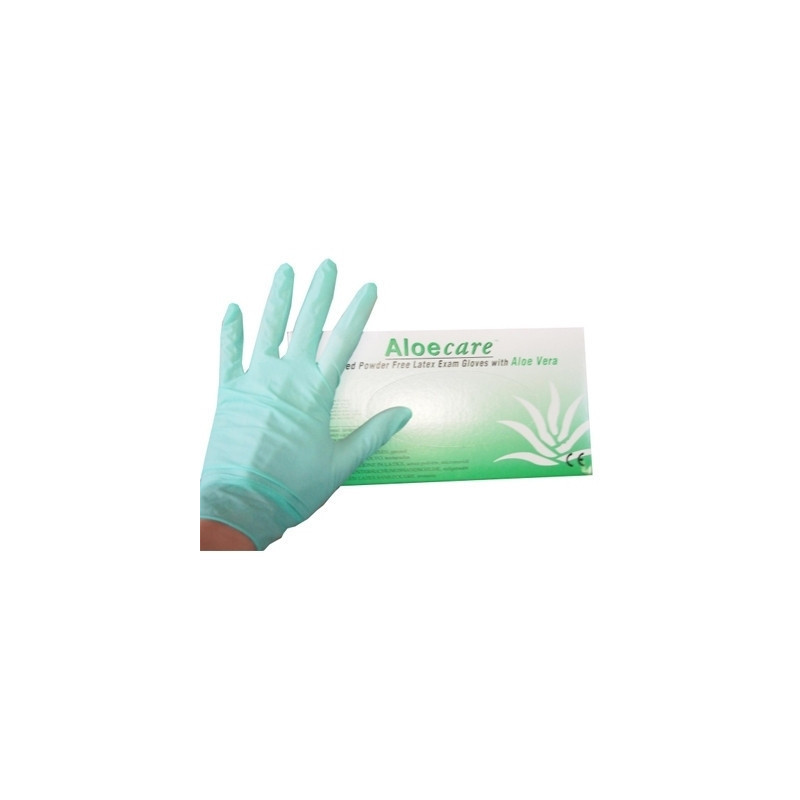 Gants latex Aloé Vera sans poudre