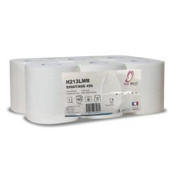 Bobine d'essuyage lisse Ouatinelle - Dévidage central - Grand modèle - Ballot de 6 rouleaux