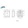 Distributeur essuie main en Z plastique blanc