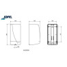 Distributeur bobine en inox dévidage central