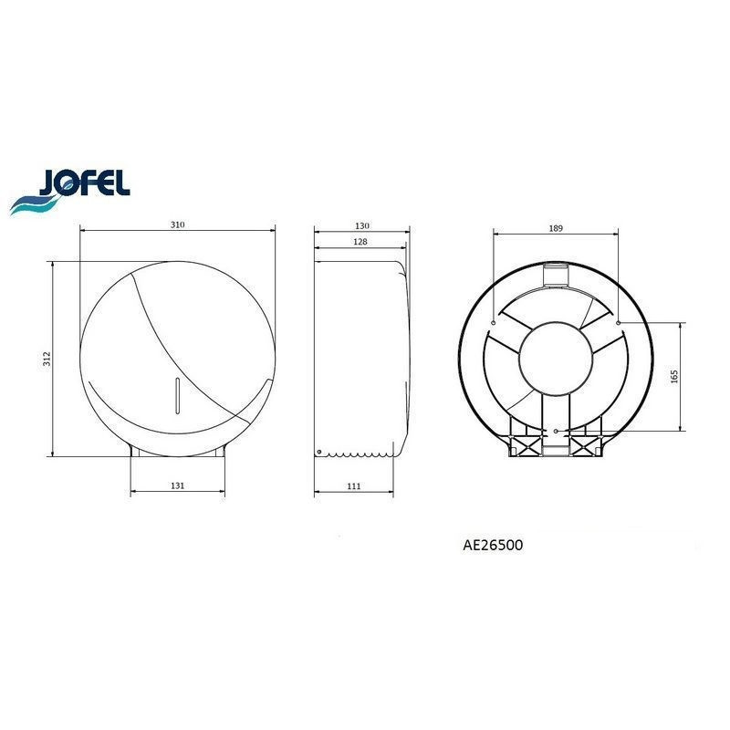 Distributeur papier hygiénique jumbo Inox