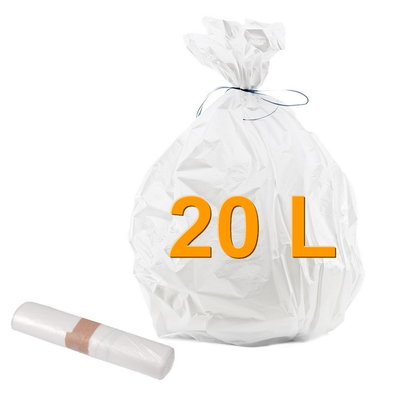 Sac poubelle blanc 20 L