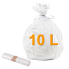 Sac poubelle blanc 10 L