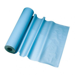 Drap d'examen plastifié bleu unitaire