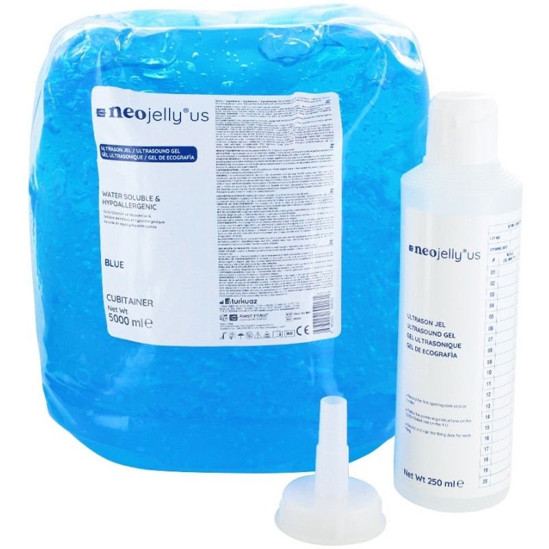 Gel échographique NeoJelly US - Bleu - Cubi de 5 litres