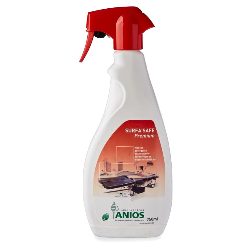 Surfa'Safe Premium - Spray désinfectant sans alcool - Flacon de 750 ml