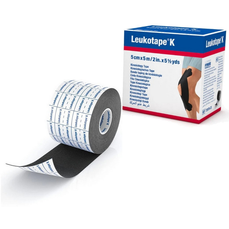 Leukotape K taping BSN - Bande adhésive élastique - 5 cm x 5 m - Rouleau unitaire