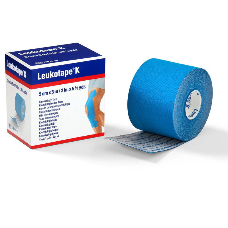 Leukotape K taping BSN - Bande adhésive élastique - 5 cm x 5 m - Rouleau unitaire