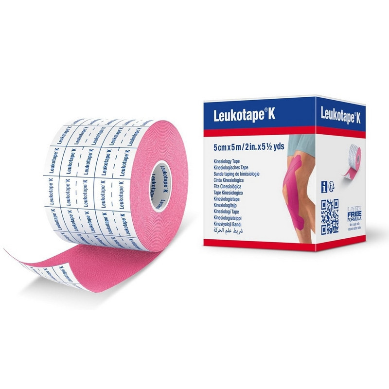 Leukotape K taping BSN - Bande adhésive élastique - 5 cm x 5 m - Rouleau unitaire