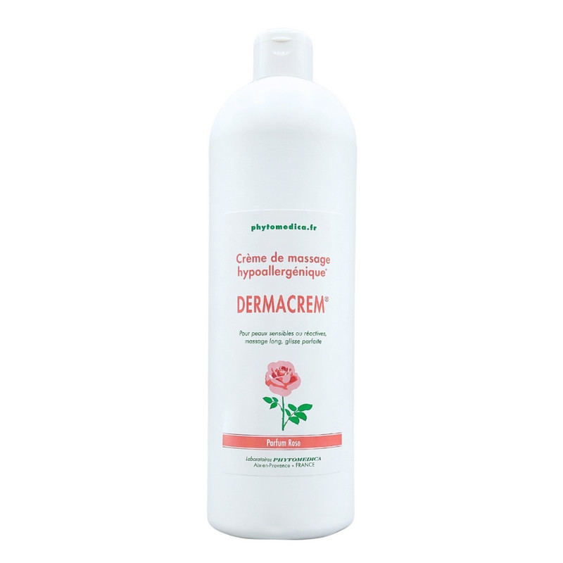 Crème de massage neutre - Dermacrem - PhytoMédica - Flacon de 1 litre