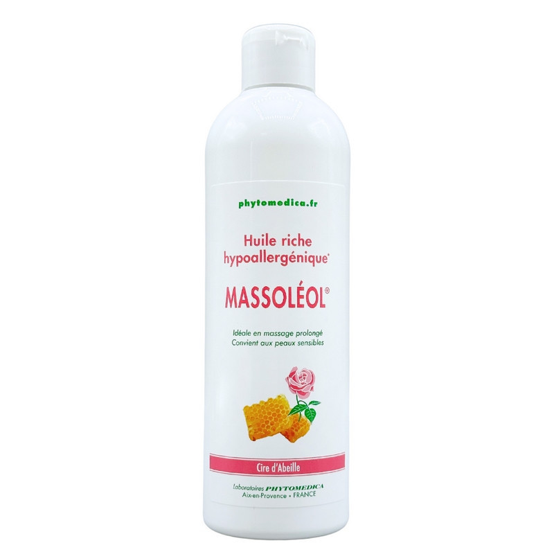 Huile riche minéral - Massoléol - PhytoMédica - Flacon de 500 ml