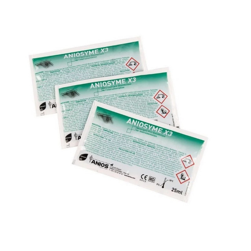 Aniosyme X3  - Détergent pré désinfectant - Dosette de 25 ml